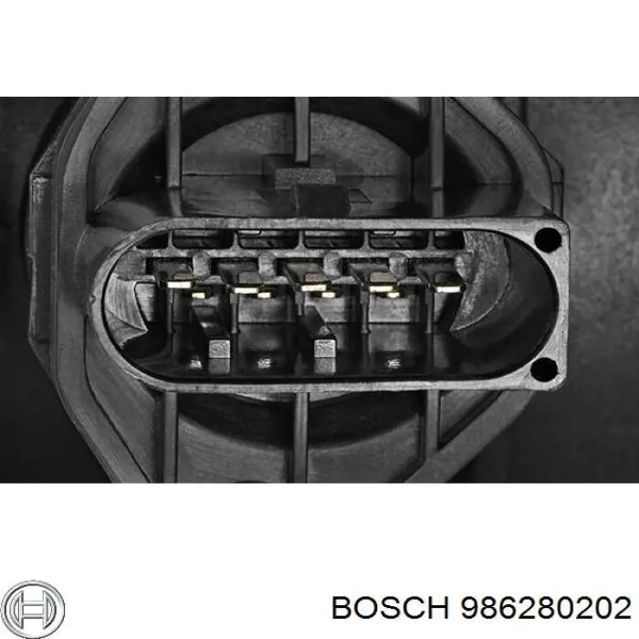 986280202 Bosch sensor de flujo de aire/medidor de flujo (flujo de aire masibo)