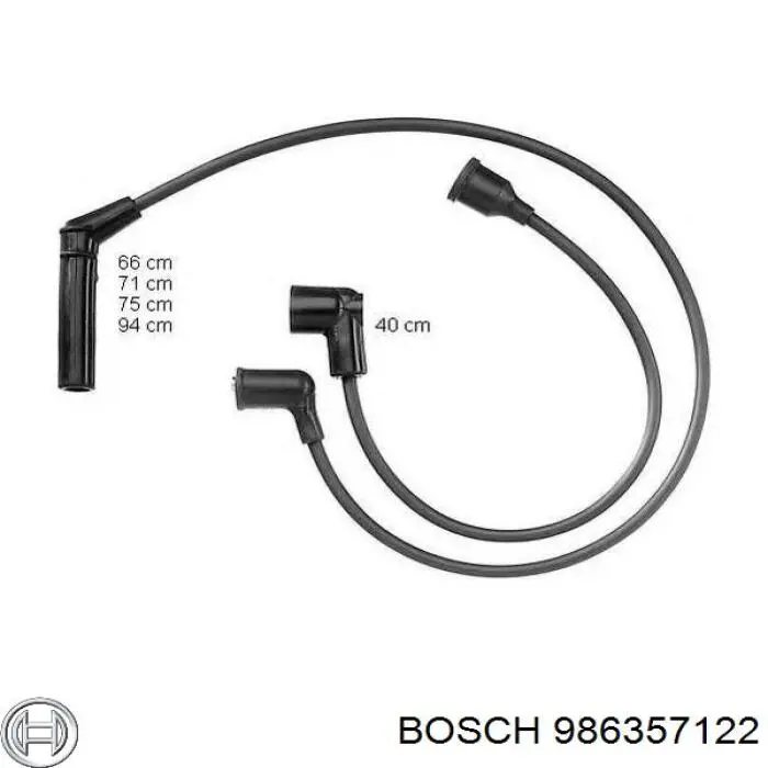 986357122 Bosch juego de cables de encendido