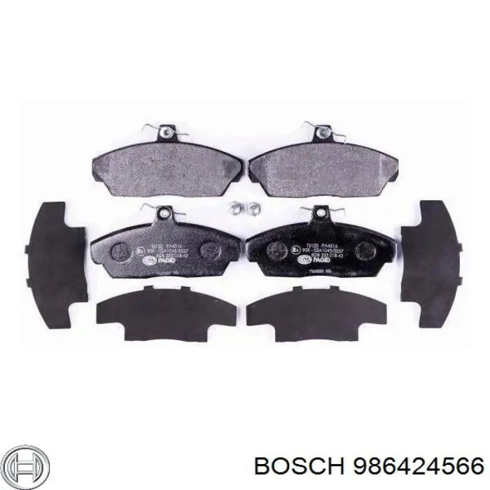 986424566 Bosch pastillas de freno delanteras