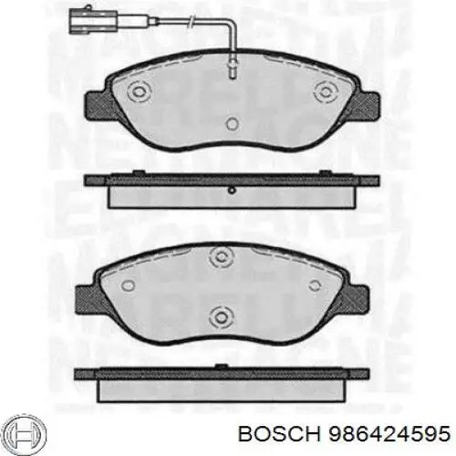 986424595 Bosch pastillas de freno delanteras