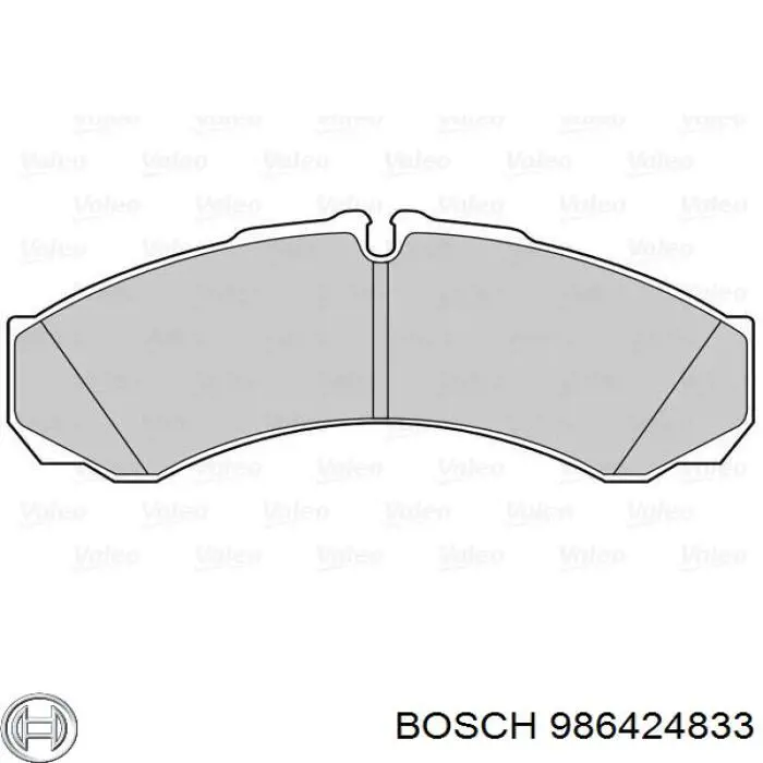 986424833 Bosch pastillas de freno delanteras