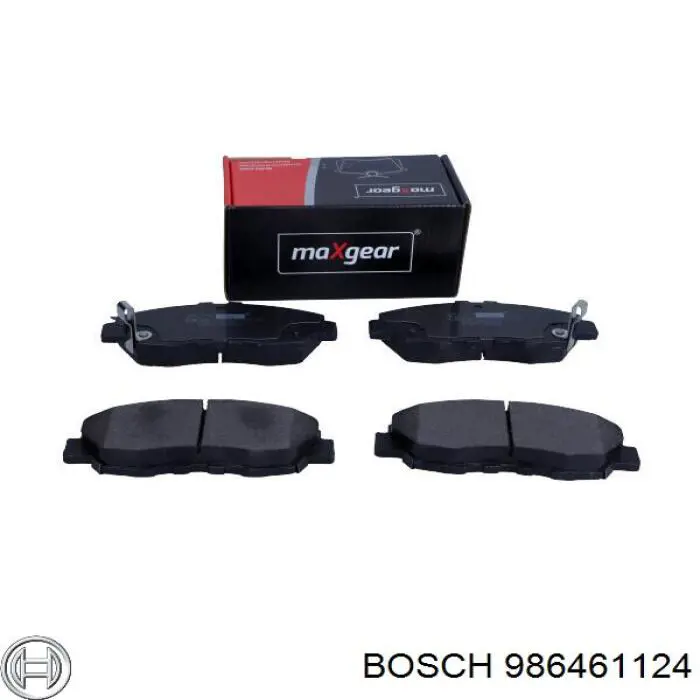 986461124 Bosch pastillas de freno delanteras