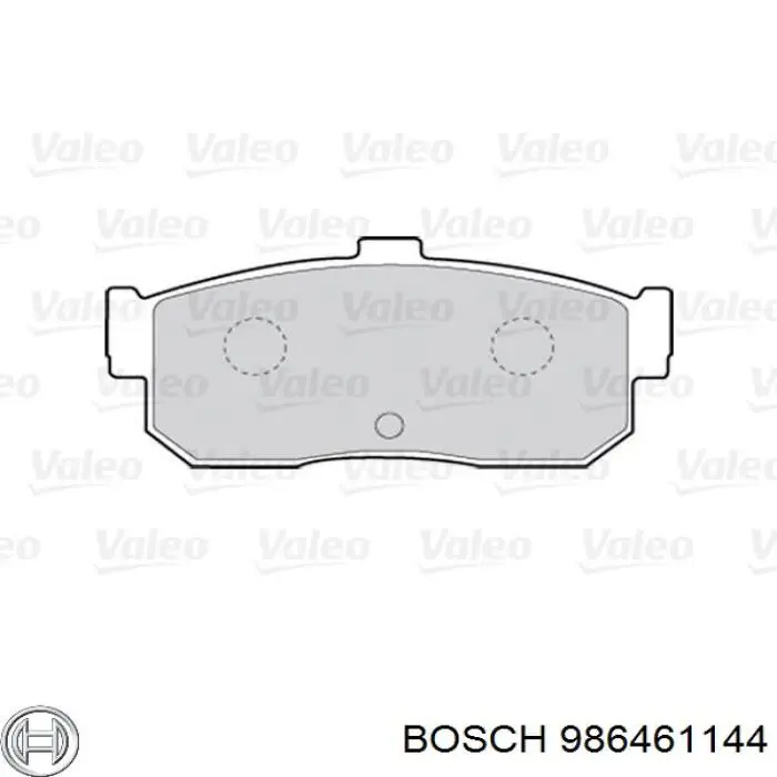 986461144 Bosch pastillas de freno traseras