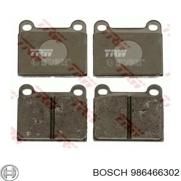 986466302 Bosch pastillas de freno traseras