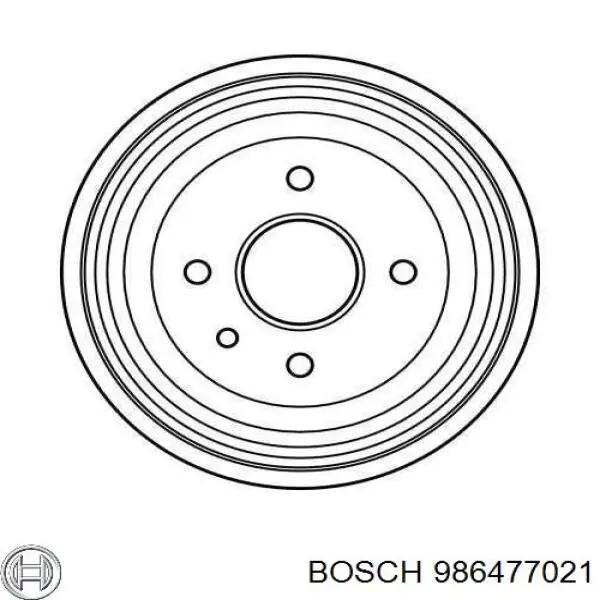 986477021 Bosch freno de tambor trasero