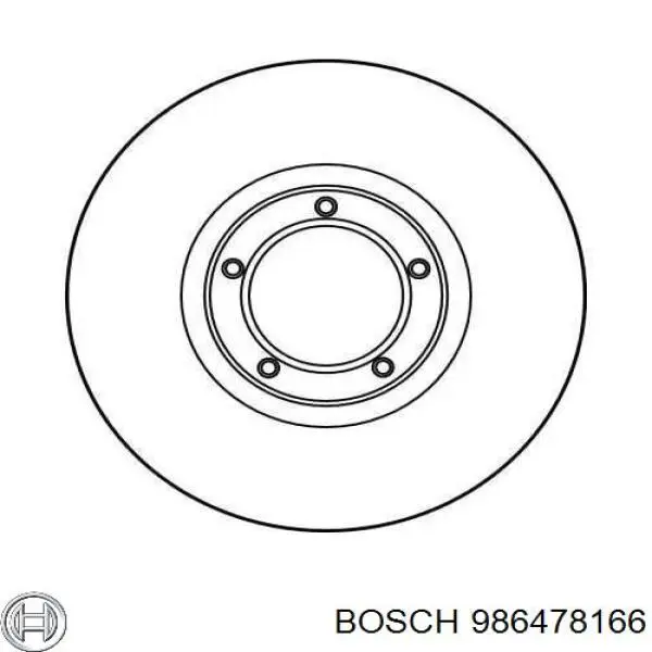 986478166 Bosch freno de disco delantero