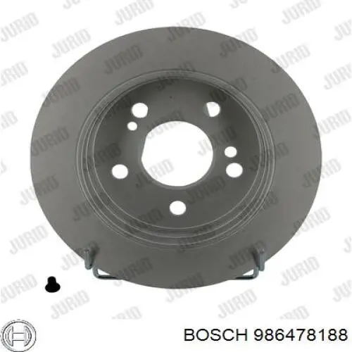 986478188 Bosch disco de freno trasero