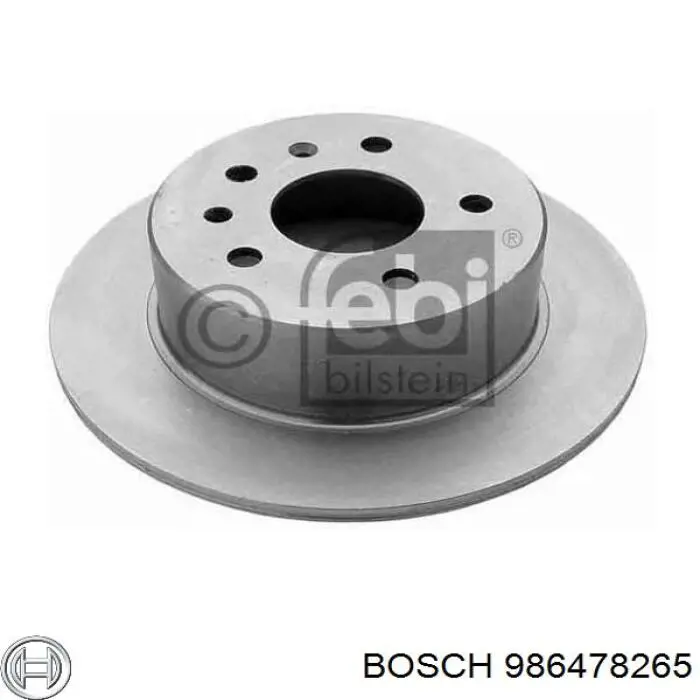 986478265 Bosch freno de disco delantero