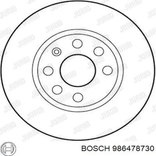 986478730 Bosch freno de disco delantero