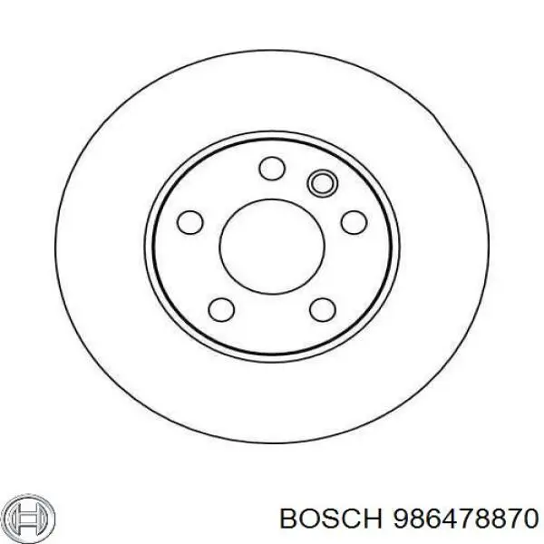 986478870 Bosch freno de disco delantero