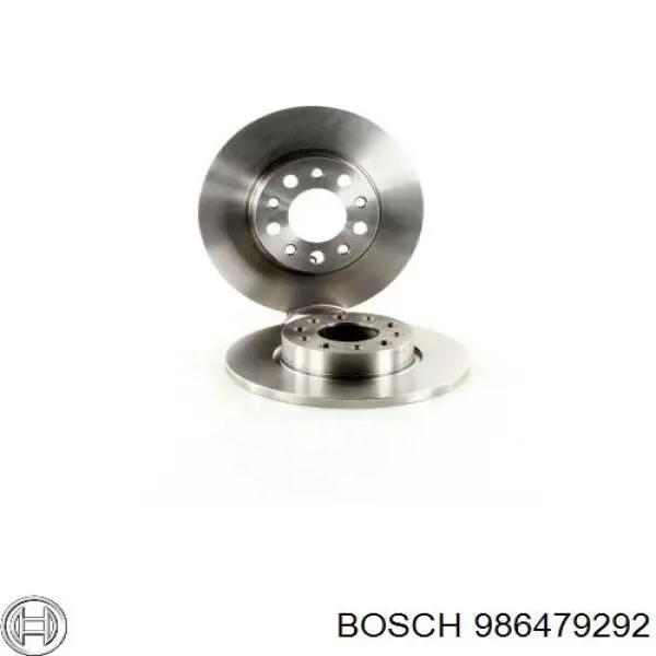 986479292 Bosch disco de freno trasero