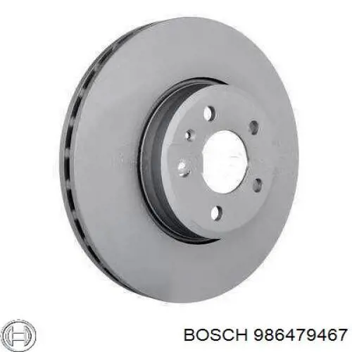 986479467 Bosch freno de disco delantero