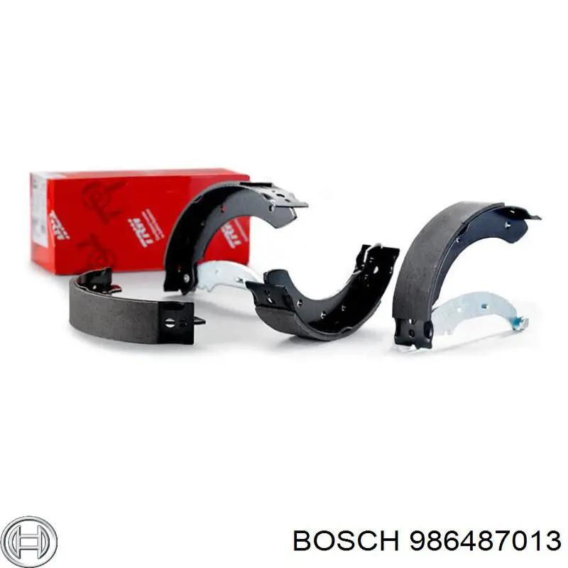 986487013 Bosch zapatas de frenos de tambor traseras