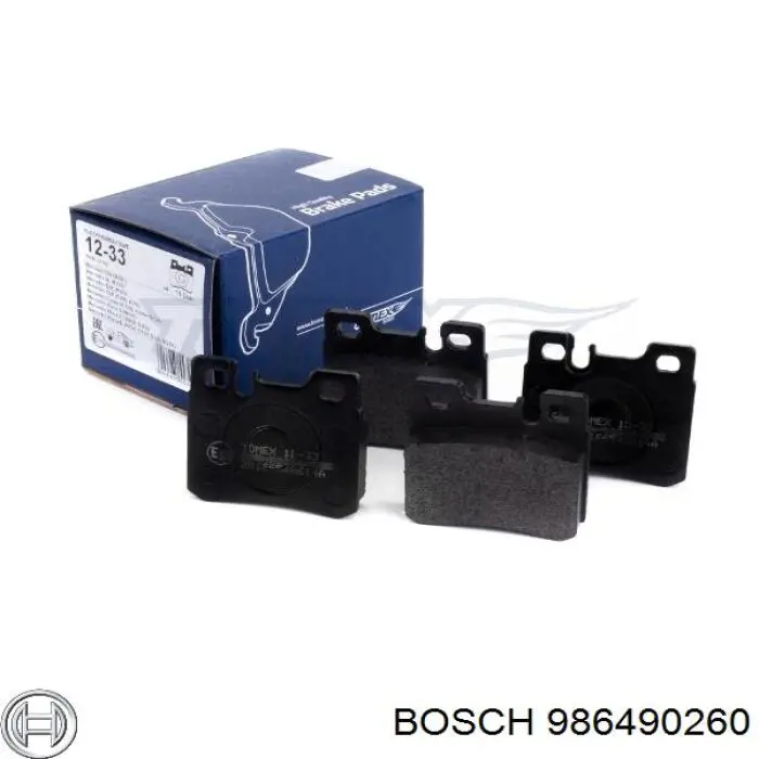 986490260 Bosch pastillas de freno traseras