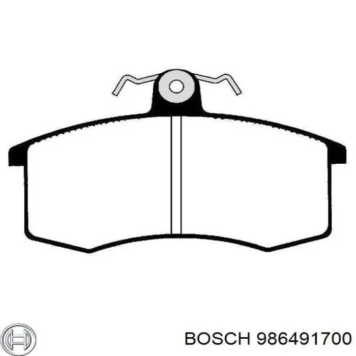 986491700 Bosch pastillas de freno delanteras