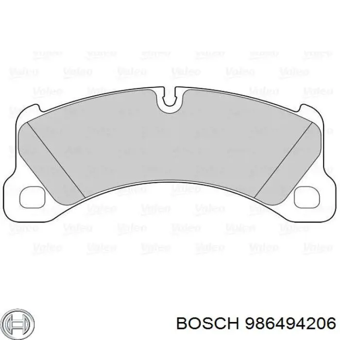 986494206 Bosch pastillas de freno delanteras