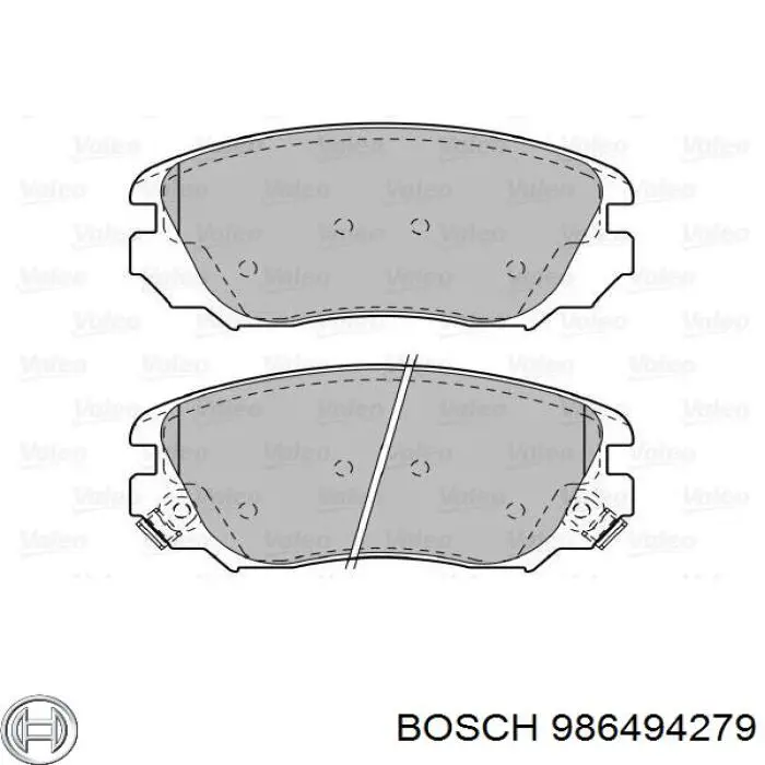 986494279 Bosch pastillas de freno delanteras