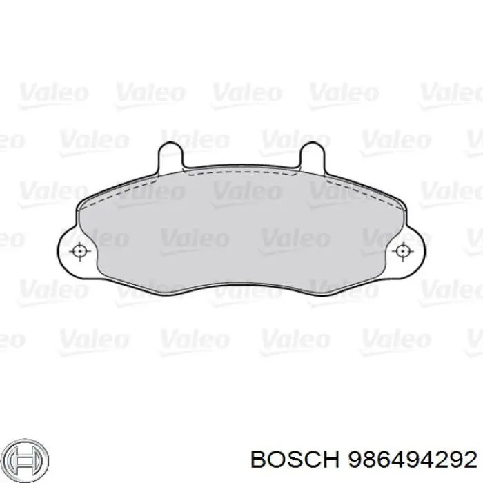 986494292 Bosch pastillas de freno delanteras