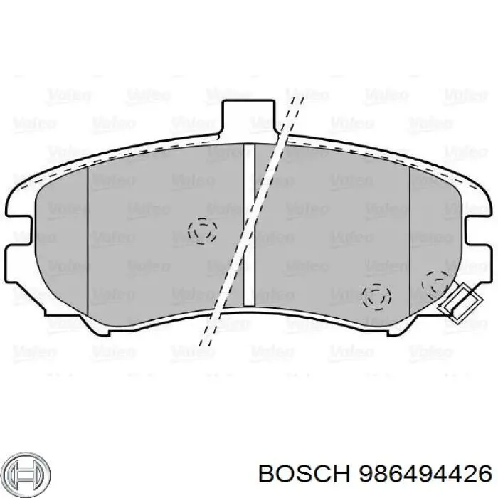 986494426 Bosch pastillas de freno delanteras