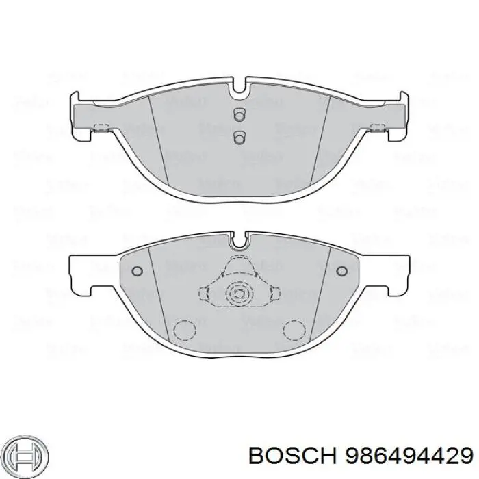 986494429 Bosch pastillas de freno delanteras