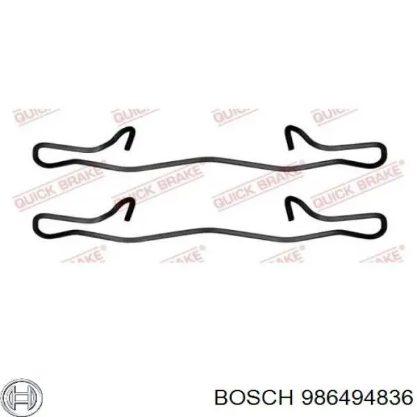 986494836 Bosch pastillas de freno traseras