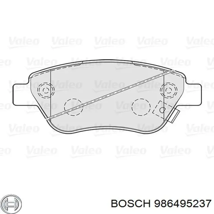 986495237 Bosch pastillas de freno delanteras