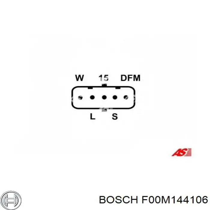 F00M144106 Bosch regulador de rele del generador (rele de carga)