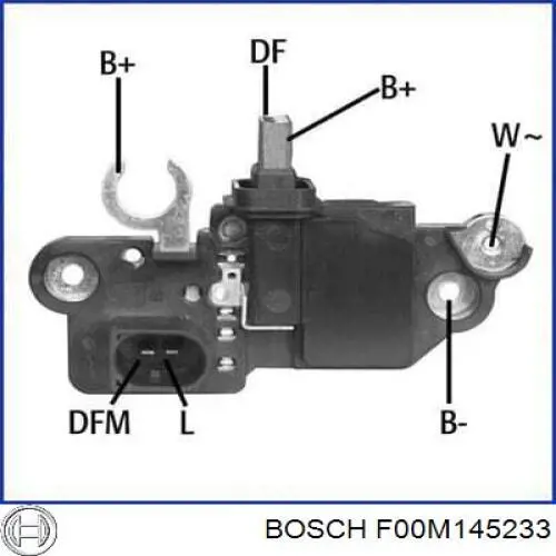 F00M145233 Bosch regulador de rele del generador (rele de carga)