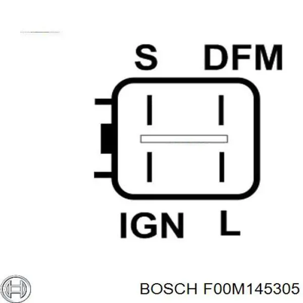 F00M145305 Bosch regulador de rele del generador (rele de carga)