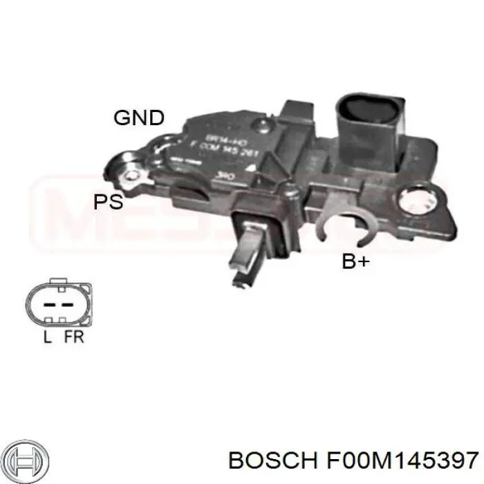 F00M145397 Bosch regulador de rele del generador (rele de carga)