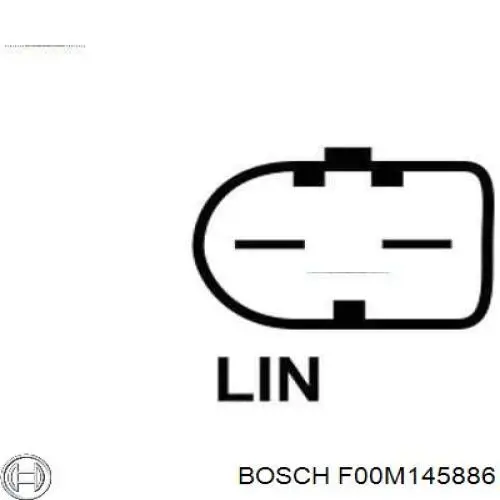 F00M145886 Bosch regulador de rele del generador (rele de carga)