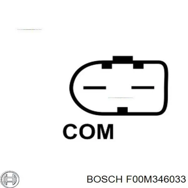 F00M346033 Bosch regulador de rele del generador (rele de carga)