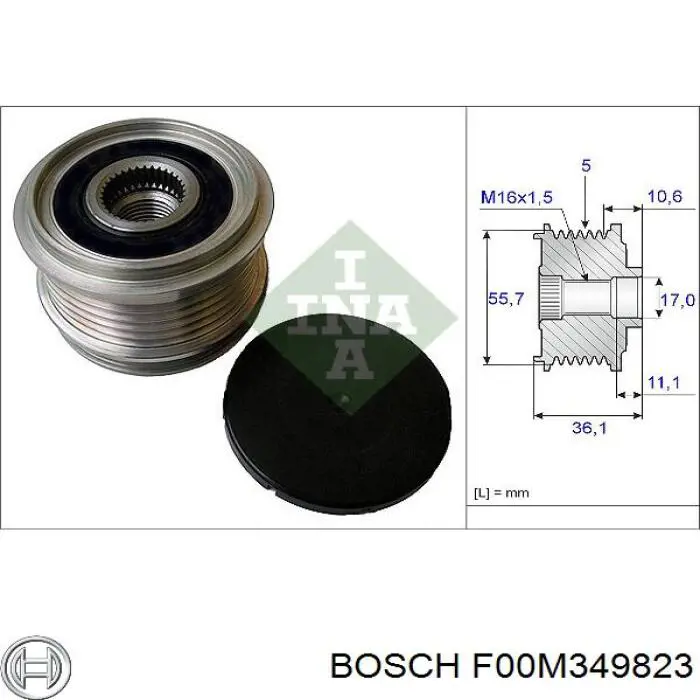 F00M349823 Bosch poleas juego de piezas