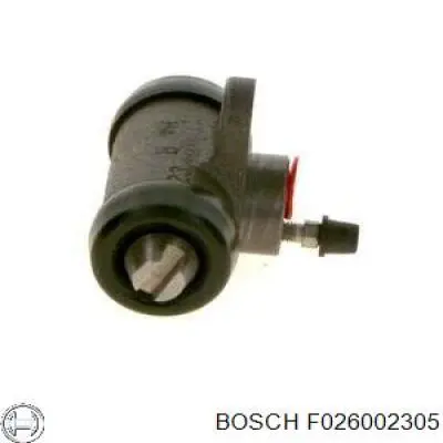 F 026 002 305 Bosch cilindro de freno de rueda trasero