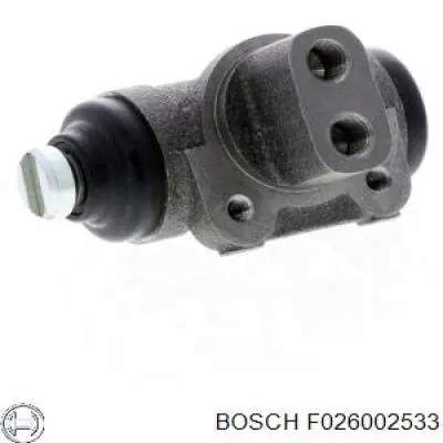 F 026 002 533 Bosch cilindro de freno de rueda trasero