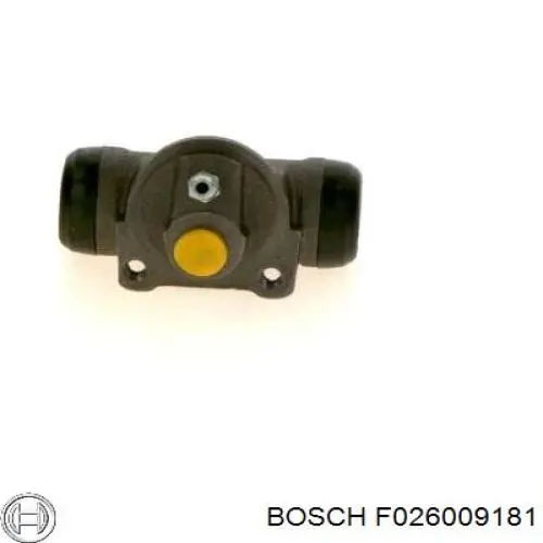 F026009181 Bosch cilindro de freno de rueda trasero