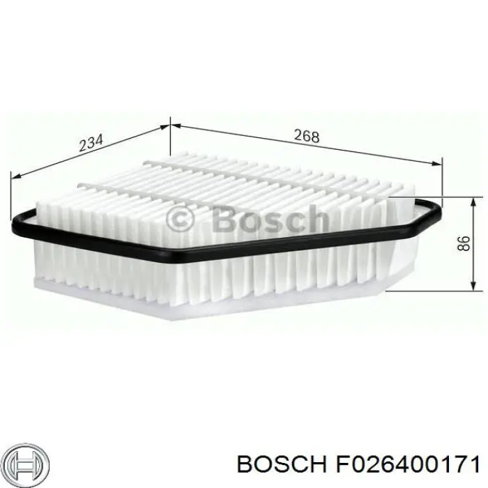 F026400171 Bosch filtro de aire