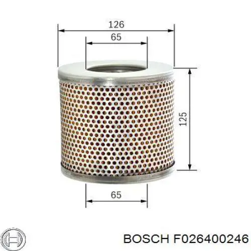 F026400246 Bosch filtro de aire