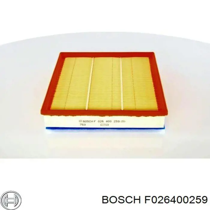 F 026 400 259 Bosch filtro de aire