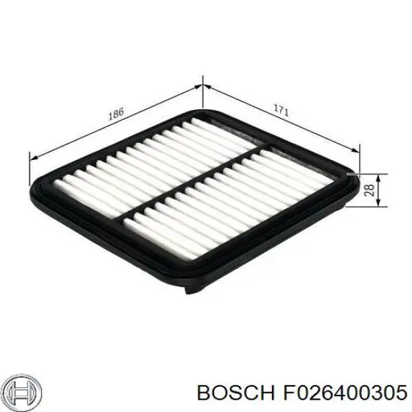 F026400305 Bosch filtro de aire