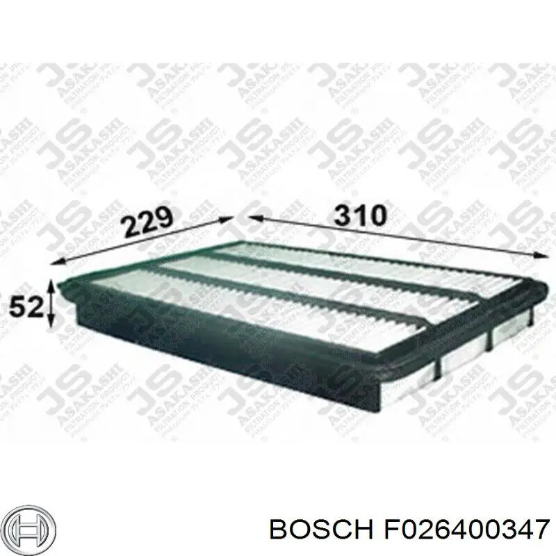 F026400347 Bosch filtro de aire