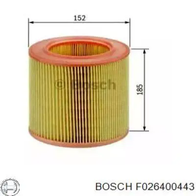 F 026 400 443 Bosch filtro de aire