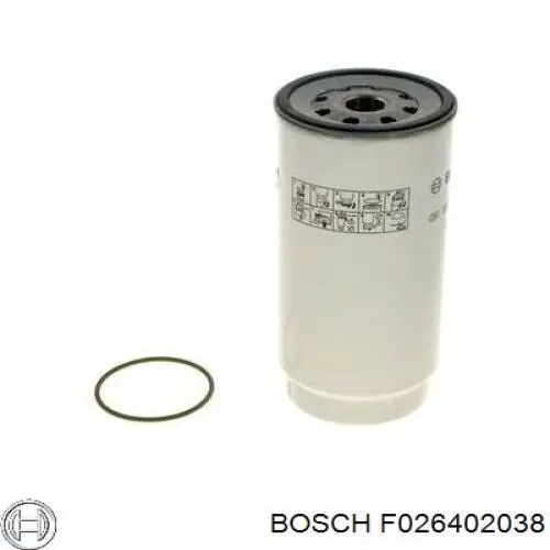 F026402038 Bosch filtro combustible