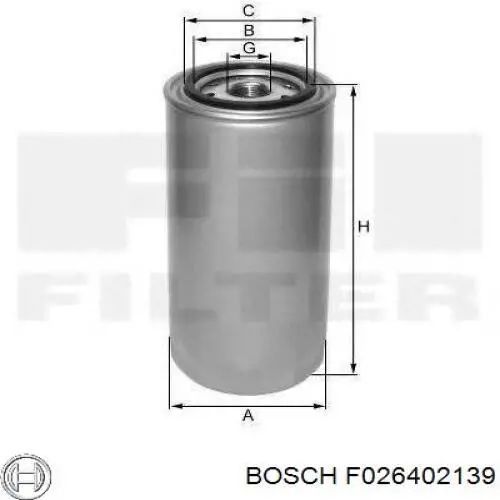 F026402139 Bosch filtro combustible