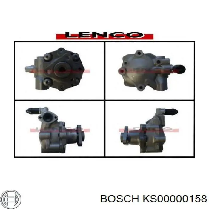 K S00 000 158 Bosch bomba hidráulica de dirección