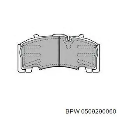 05.092.90.06.0 BPW pastillas de freno traseras