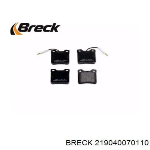 21904 00 701 10 Breck pastillas de freno traseras