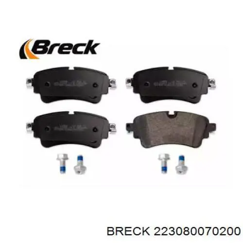 22308 00 702 00 Breck pastillas de freno traseras