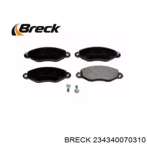 23434 00 703 10 Breck pastillas de freno delanteras