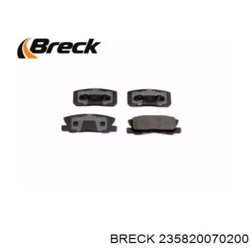 23582 00 702 00 Breck pastillas de freno traseras